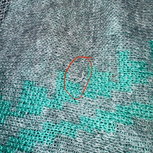 Charlotte Russe Aztec pattern shawl cardigan - M - Picture 7 of 9